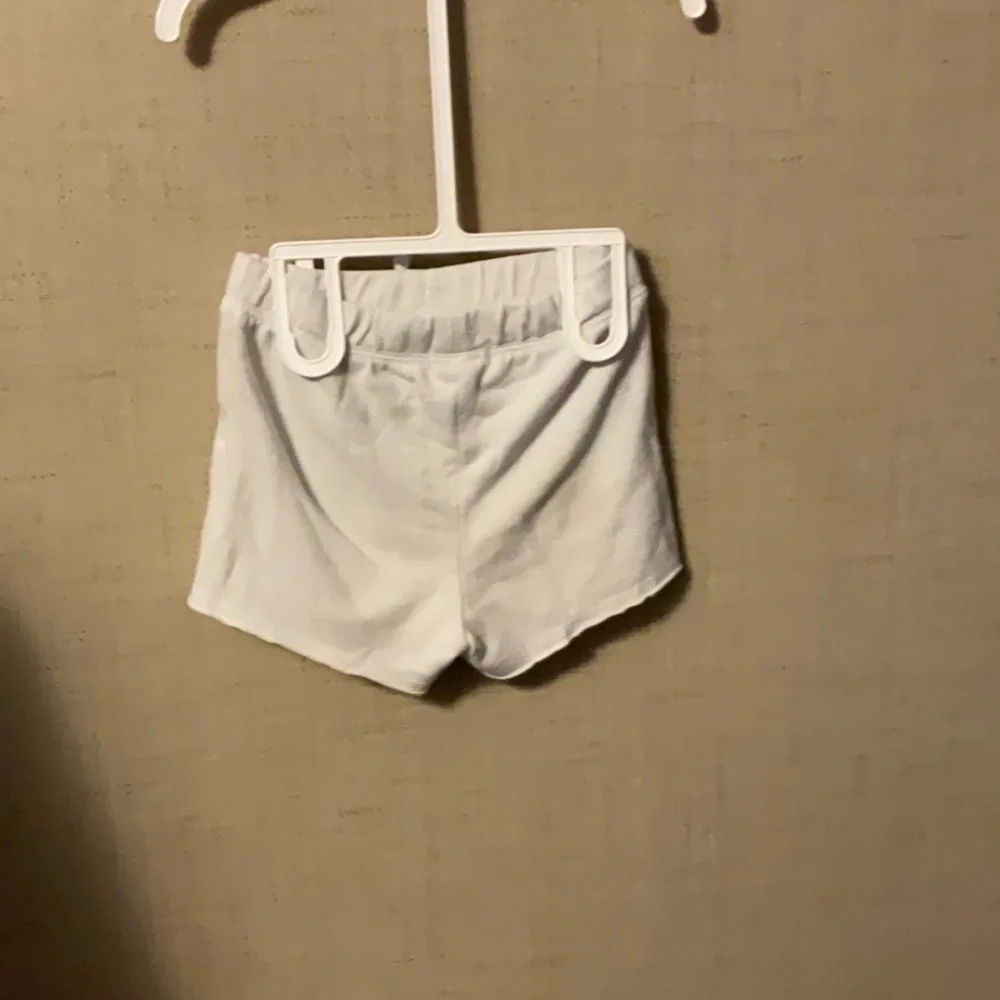 White Casual Athletic Shorts